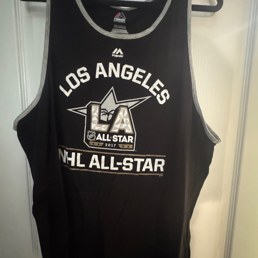 JERSEY NHL Hockey Majestic Black Los Angeles All-Star Game Tank 2XL XXL